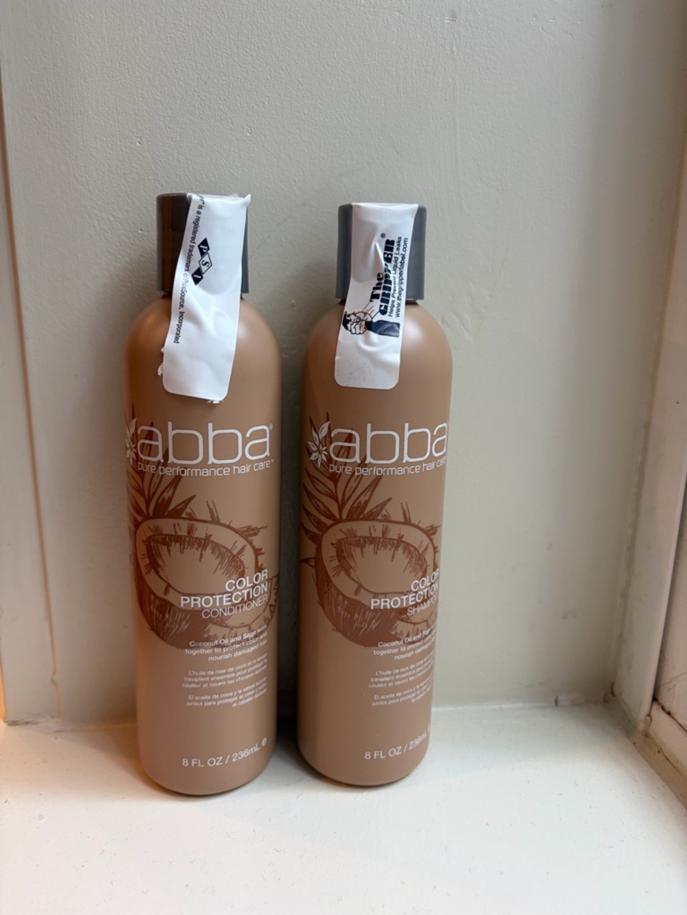 Abba Color Protection Shampoo & Conditioner Set - Beige/Tan